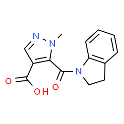 5-(2,3-Dihydro-1H-indol-1-ylcarbonyl)-1-methyl-1H-pyrazole-4-carboxylic acid图片