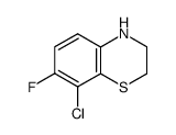 8-chloro-7-fluoro-3,4-dihydro-2H-1,4-benzothiazine Structure