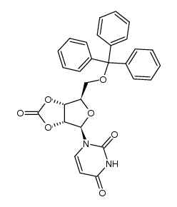 O2',O3'-carbonyl-O5'-trityl-uridine Structure