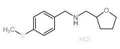 (4-Methylsulfanyl-benzyl)-(tetrahydro-furan-2-ylmethyl)-amine hydrochloride结构式