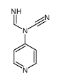 Methanimidamide, N-cyano-N-4-pyridinyl- (9CI) Structure