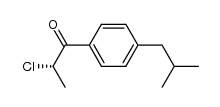 (S)-2-chloro-1-(4'-isobutylphenyl)propan-1-one Structure