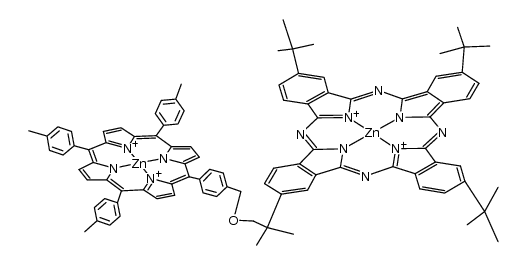 zinc tetratolylporphyrin O zinc tetra-tert-butylphthalocyanine Structure