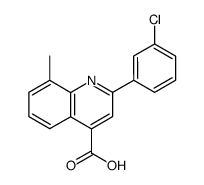 2-(3-chlorophenyl)-8-methylquinoline-4-carboxylic acid Structure