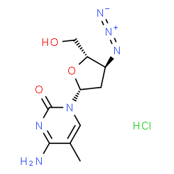 3''-AZIDO-2'',3''-DIDEOXY-5-METHYLCYTIDINE HYDROCHLORIDE Structure