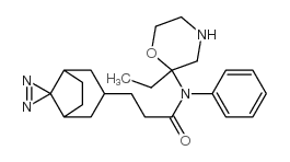 8-N-(2-ethylmorpholinyl)-8-azabicyclo(3.2.1)octane-3-propionanilide picture