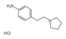 4-(2-pyrrolidin-1-ylethyl)aniline,hydrochloride Structure