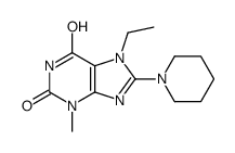 7-ethyl-3-methyl-8-piperidin-1-ylpurine-2,6-dione Structure