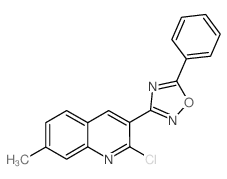 2-氯-7-甲基-3-(5-苯基-1,2,4-噁二唑-3-基)喹啉图片