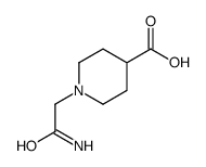 1-(2-Amino-2-oxoethyl)-4-piperidinecarboxylic acid structure