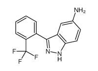 3-(2-(trifluoromethyl)phenyl)-1H-indazol-5-amine结构式