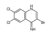 4-Amino-3-bromo-6,7-dichloroquinoline Structure