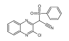 (3-CHLOROQUINOXALIN-2-YL)(PHENYLSULFONYL)ACETONITRILE structure