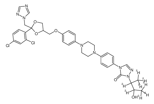 Hydroxy Itraconazole (isomer D8) Structure