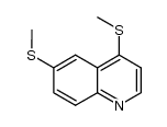 4,6-di-(methylsulfanyl)quinoline Structure