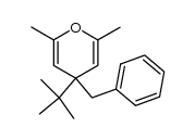 2,6-Dimethyl-4-tert.-butyl-4-benzyl-4H-pyran结构式