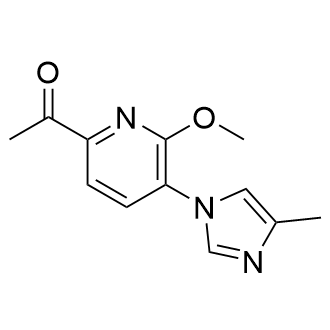 1-(6-甲氧基-5-(4-甲基-1H-咪唑-1-基)吡啶-2-基)-1-乙酮图片