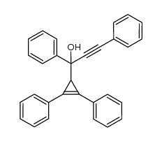 1-(2,3-diphenylcycloallyl)-1,3-diphenylprop-2-yn-1-ol Structure