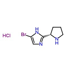 5-bromo-2-(pyrrolidin-1-yl)-1H-imidazole dihydrochloride结构式