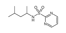 N-(4-methylpentan-2-yl)pyrimidine-2-sulfonamide结构式