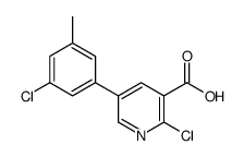 2-chloro-5-(3-chloro-5-methylphenyl)pyridine-3-carboxylic acid Structure