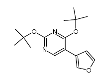 5-(3'-furyl)-2,4-di-t-butoxypyrimidine Structure