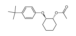 (+/-)-trans-1-acetoxy-2-(4-tert-butylphenoxy)cyclohexane结构式