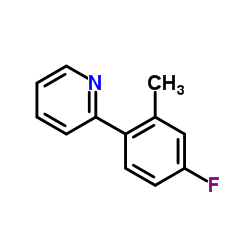 2-(4-Fluoro-2-methylphenyl)pyridine结构式