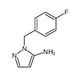 5-Amino-1-(p-fluorobenzyl)pyrazole结构式