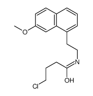 N-(2-(7-Methoxynaphth-1-yl)ethyl)-4-chlorobutyramide结构式