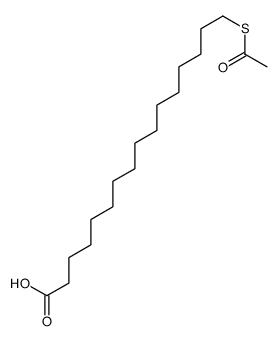 16-acetylsulfanylhexadecanoic acid Structure