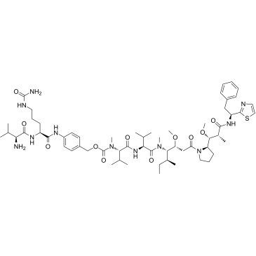 Vat-Cit-PAB-Monomethyl Dolastatin 10 structure