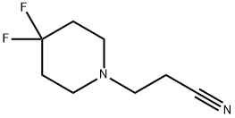 3-(4,4-difluoro-piperidin-1-yl)-propionitrile结构式