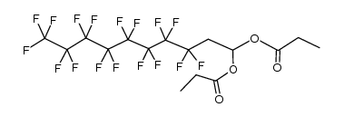 3,3,4,4,5,5,6,6,7,7,8,8,9,9,10,10,10-heptadecafluorodecane-1,1-diyl dipropionate Structure