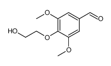 4-(2-hydroxyethoxy)-3,5-dimethoxy-benzaldehyde结构式