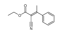 ethyl 2-cyano-3-phenylbut-2-enoate结构式