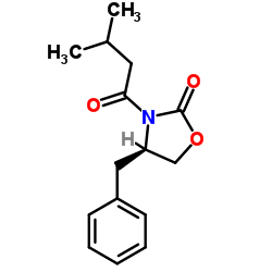 (R)-3-(3-甲基丁酰)-4-苄基-2-恶唑烷酮结构式