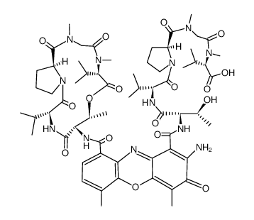 actinomycin-A5-oic-D acid结构式