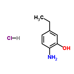 2-Amino-5-ethylphenol hydrochloride (1:1) Structure