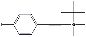 tert-butyl((4-iodophenyl)ethynyl)dimethylsilane Structure