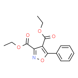 3,4-Isoxazoledicarboxylicacid,5-phenyl-,diethylester(9CI) structure