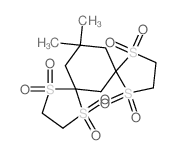 13,13-dimethyl-1λ6,4λ6,8λ6,11λ6-tetrathiadispiro[4.1.47.35]tetradecane 1,1,4,4,8,8,11,11-octaoxide Structure