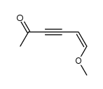 5-Hexen-3-yn-2-one, 6-methoxy-, (5Z)- (9CI)结构式