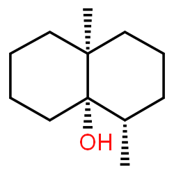 (4alpha,4aalpha,8aalpha)-octahydro-4,8a-dimethyl-4a(2H)-naphthol结构式