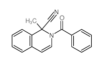 2-苯甲酰基-1-甲基-1,2-二氢-1-异喹啉甲腈结构式