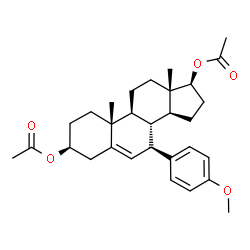 3,17-Dihydroxy-7-(4-methoxyphenyl)-androst-5-ene 3,17-diacetate picture