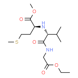 Glycine, N-[N-[1-(methoxycarbonyl)-3-(methylthio)propyl]-D-valyl]-, ethyl ester, (S)- (9CI)结构式