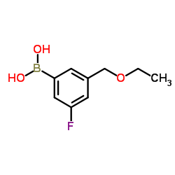 (3-(ethoxyMethyl)-5-fluorophenyl)boronic acid structure