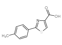 2-(4-methylphenyl)-1,3-thiazole-4-carboxylic acid structure