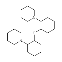 1-[2-[2-(1-piperidyl)cyclohexyl]sulfanylcyclohexyl]piperidine structure